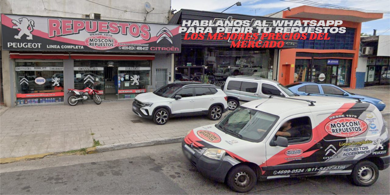 Mosconi Repuestos envíos a todo el país